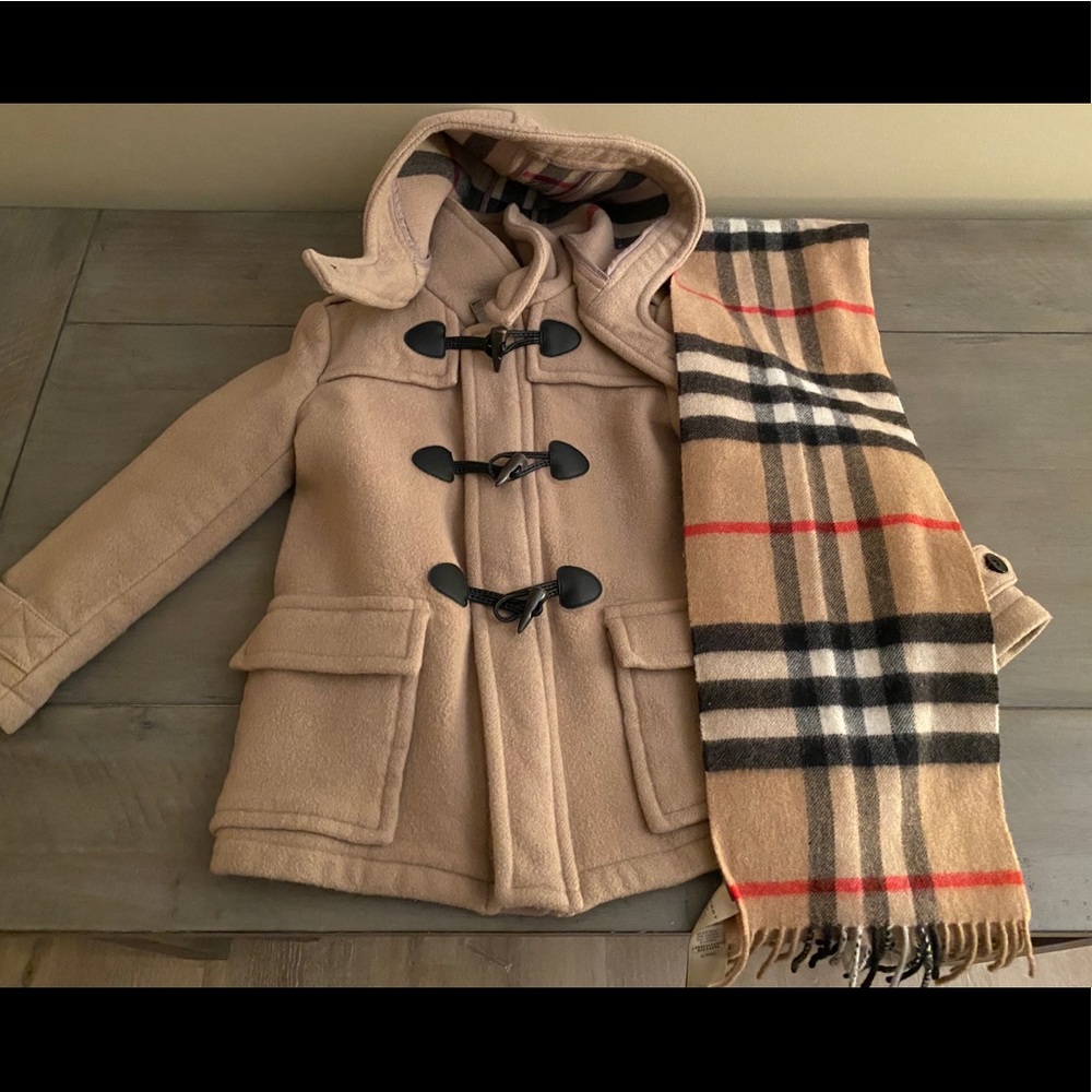 Kids Burberry Toggle Coat 5Y